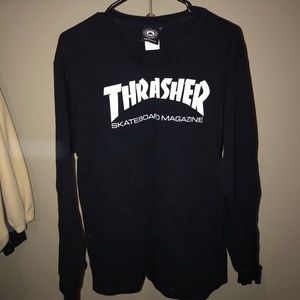A long sleeve Thrasher tee